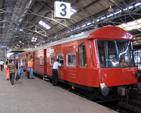 The first class observation car on a Colombo-Kandy train